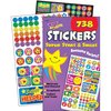 Trend Super Stars & Smiles Stickers, 738 Stickers, 1/PD, Multi TEPT5010